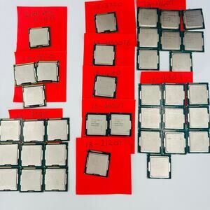 Lot of 37 Intel Core i3-550 i3-2120 i3-3220 i3-4150 i3-4160T i3-4330TE i3-6100